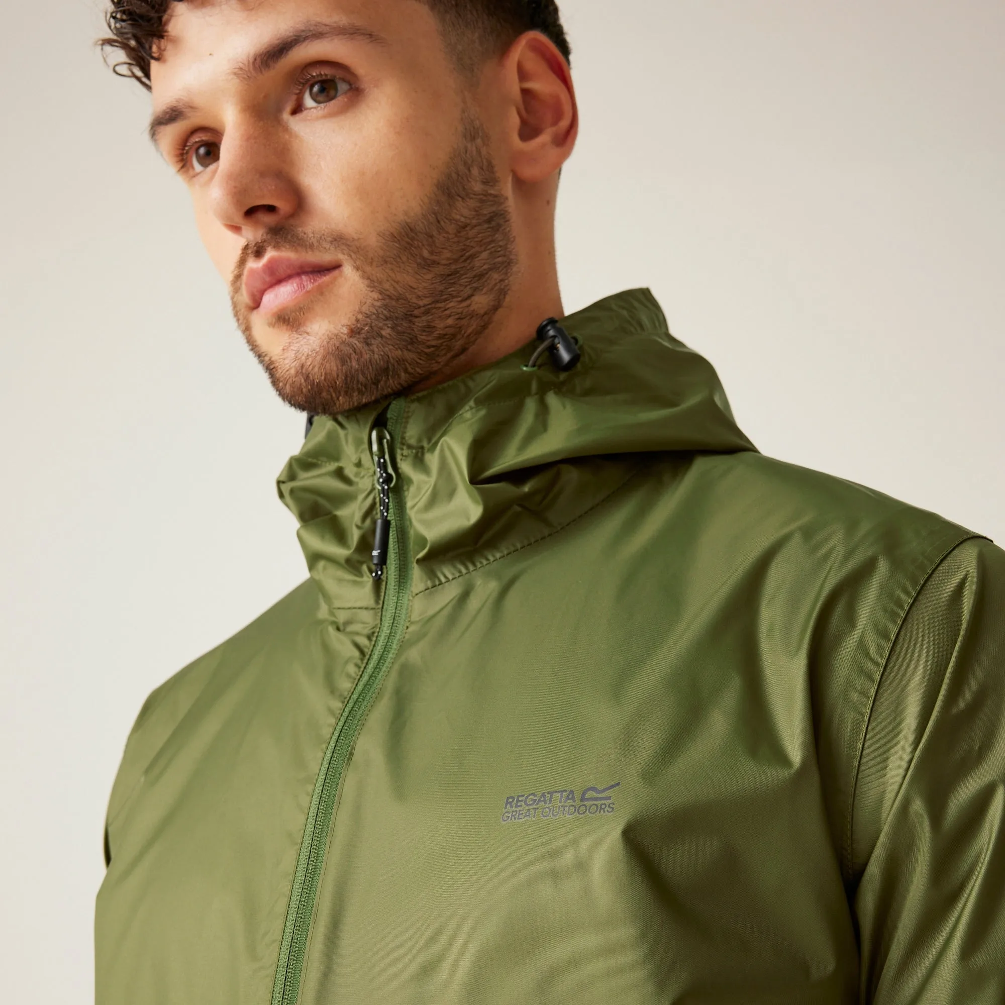 Regatta Mens Waterproof Pack It Jacket with Bag