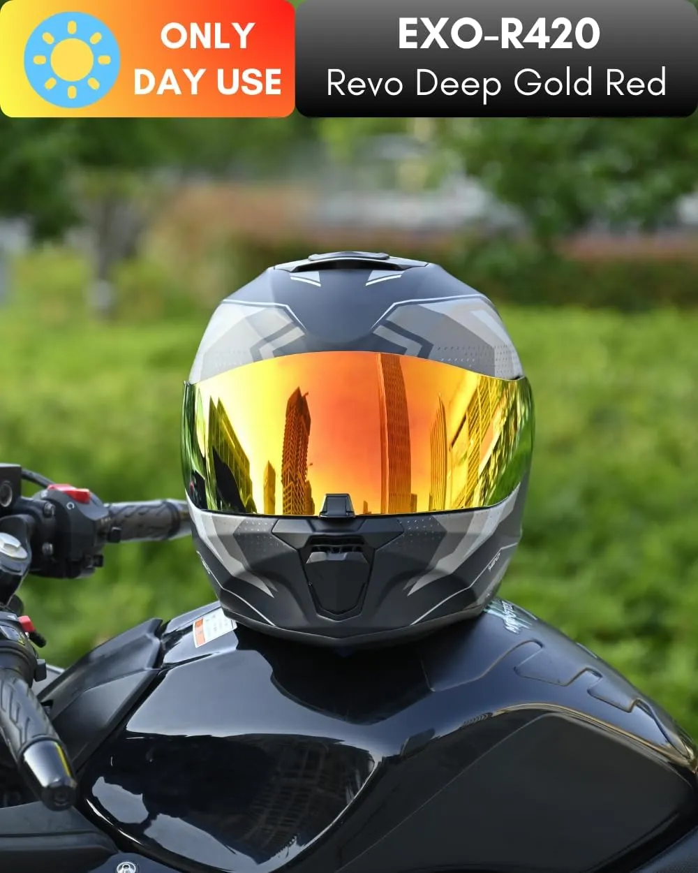 Replacement Motorcycle Helmet Visor Shield for R420 Visor Wearproof Windproof Sun Protection Helmet Accessories