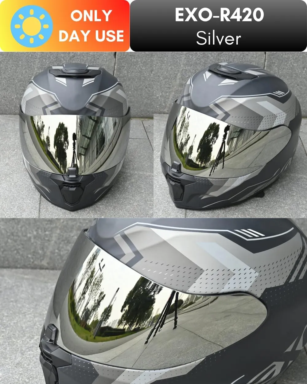 Replacement Motorcycle Helmet Visor Shield for R420 Visor Wearproof Windproof Sun Protection Helmet Accessories