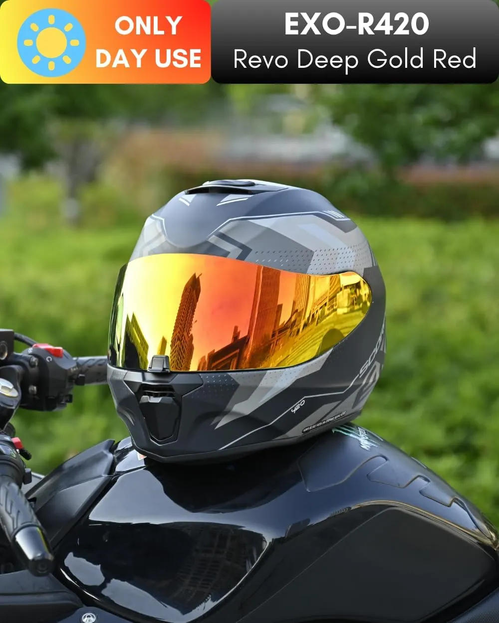 Replacement Motorcycle Helmet Visor Shield for R420 Visor Wearproof Windproof Sun Protection Helmet Accessories
