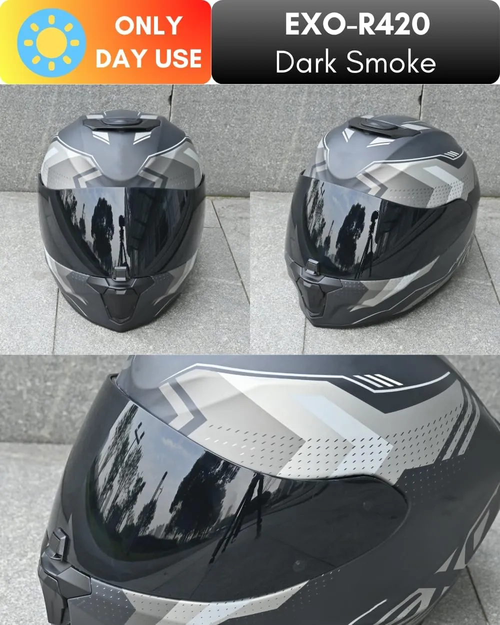 Replacement Motorcycle Helmet Visor Shield for R420 Visor Wearproof Windproof Sun Protection Helmet Accessories