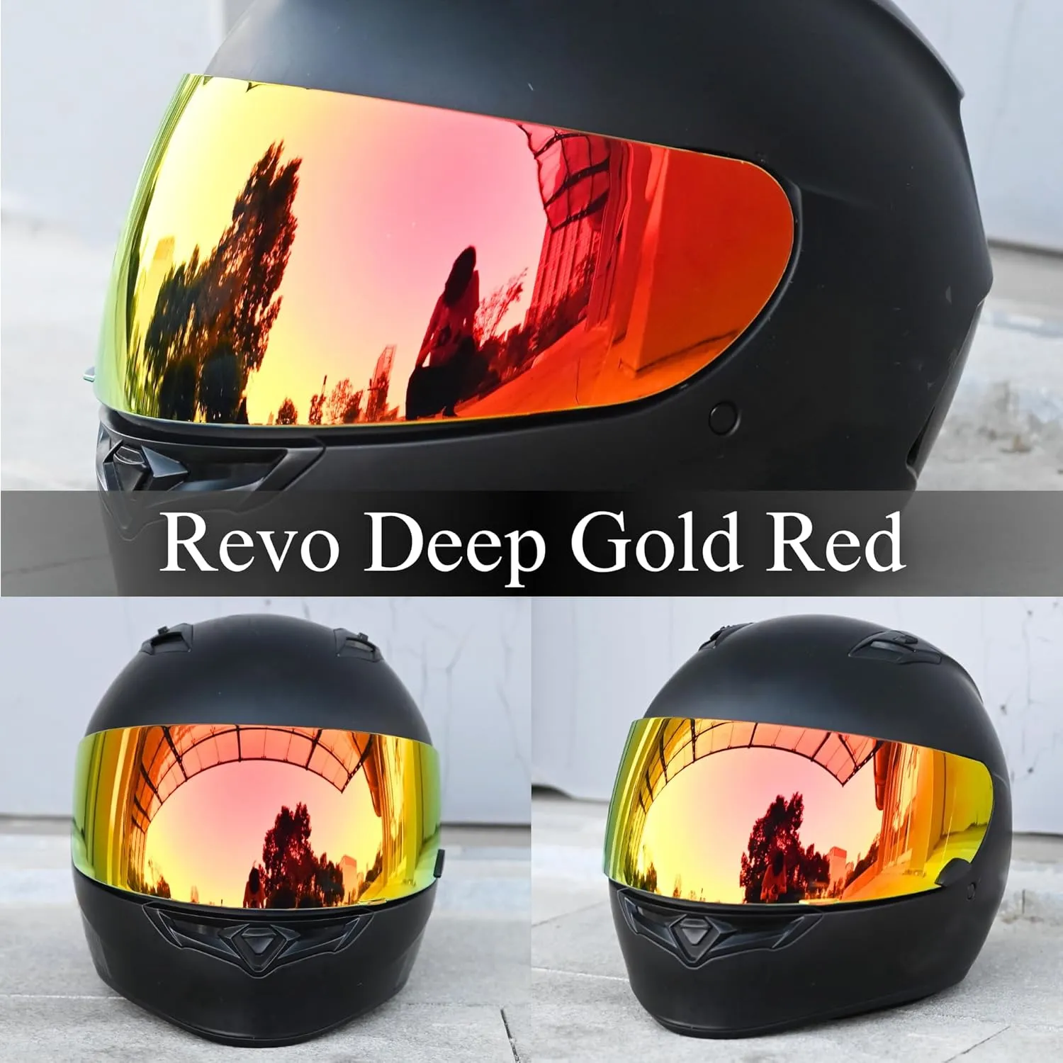 Replacement Motorcycle Helmet Visor Shield for Star RS-1 Vortex Qualifier Revolver Helmet Accessories Universal