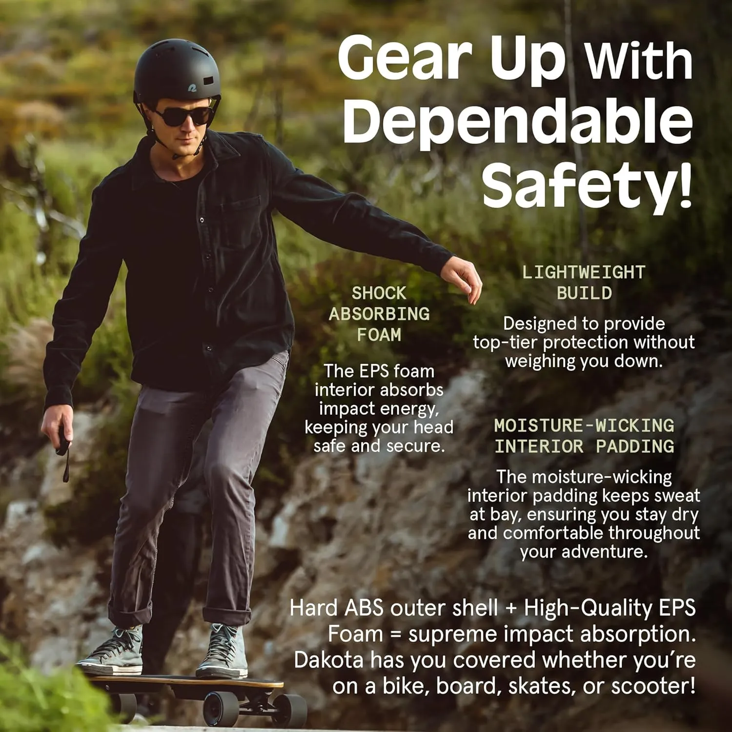 Retrospec Retrospec Dakota Bike Helmet - Skateboard Helmet Premium Protection Multi-Sport Bike, BMX, Skating, Scooter, and Skate Helmet
