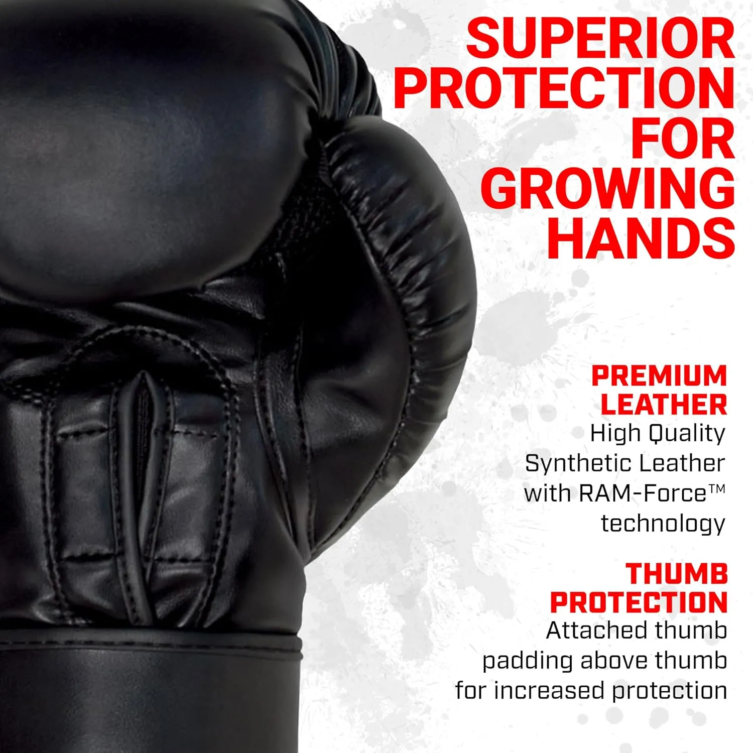 Revgear Kids Combat Series Boxing Glove | Designed to Fit Kids Hands | Perfect for MMA, Martials Arts, Krav MAGA
