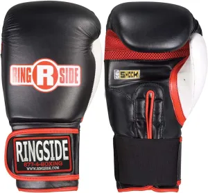 Ringside Gel Shock Boxing Super Bag Gloves, Black, Large