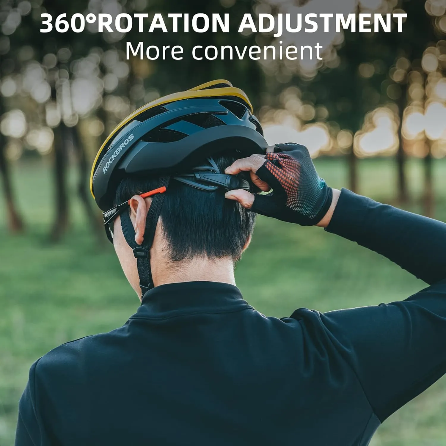 ROCKBROS Bike Helmet Adult Bicycle Helmet for Men Women Lightweight Comfortable Cycling Helmets Adjustable Helmets for Youth Bike Accessories
