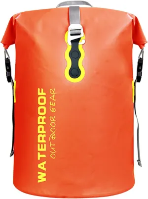 Roll Top Dry Compression Sack, Lightweight Waterproof Dry Bag, Keep Gear Dry Clean, for Travel, Swimming, Boating, Kayaking (Color : Orange)