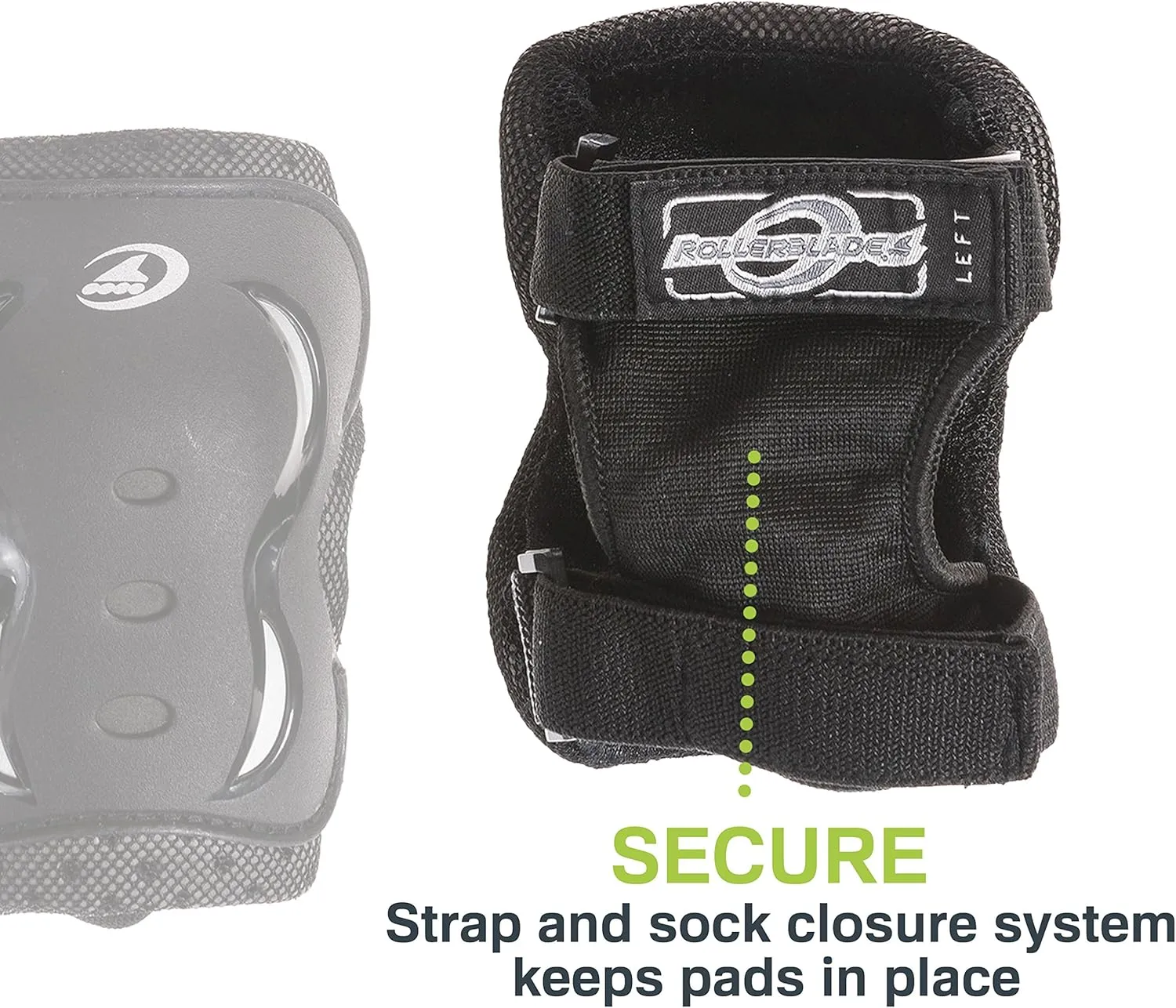 Rollerblade Bladegear XT Junior 3 Pack Protective Gear, Knee Pads, Elbow Pads and Wrist Guards, Multi Sport Protection,Youth, Black