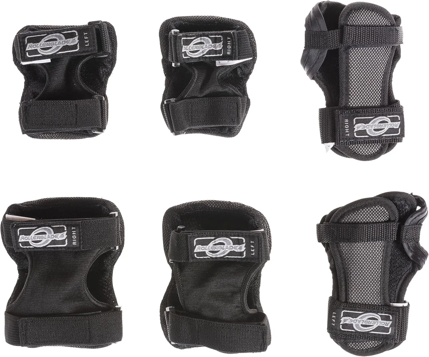 Rollerblade Bladegear XT Junior 3 Pack Protective Gear, Knee Pads, Elbow Pads and Wrist Guards, Multi Sport Protection,Youth, Black