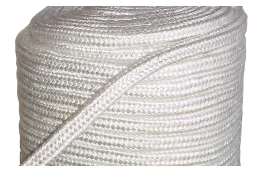 Rope Seal - Fiberglass Square Braided Rope Gasket 1" x 25 feet, Firm High-Density, Stove Boiler Furnace Oven Kiln Door Seal Gasket