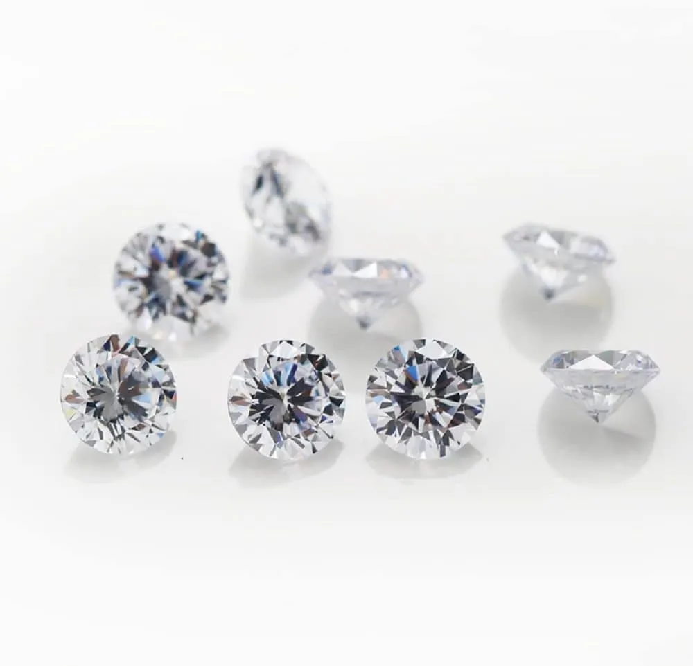 Round Cut 5A Cubic Zirconia Stone Mix 15 Colors Loose CZ Stones Synthetic Gemstone for Jewelry Making