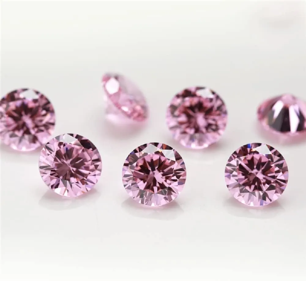 Round Cut 5A Cubic Zirconia Stone Mix 15 Colors Loose CZ Stones Synthetic Gemstone for Jewelry Making