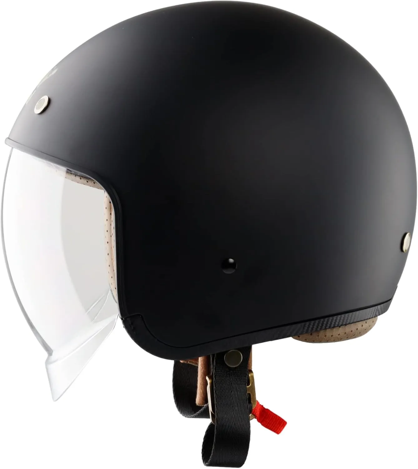 Royal M139 Open Face Motorcycle Helmet - Retro & Vintage Style, 3/4 Vespa & Scooter Helmet, Multi-Sport Impact Protection