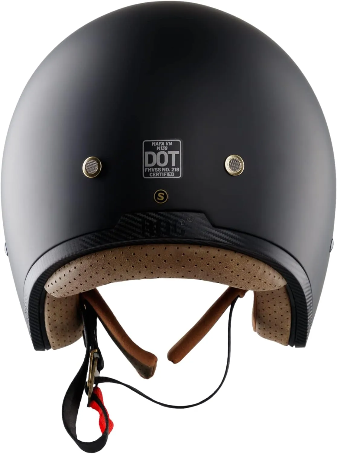 Royal M139 Open Face Motorcycle Helmet - Retro & Vintage Style, 3/4 Vespa & Scooter Helmet, Multi-Sport Impact Protection