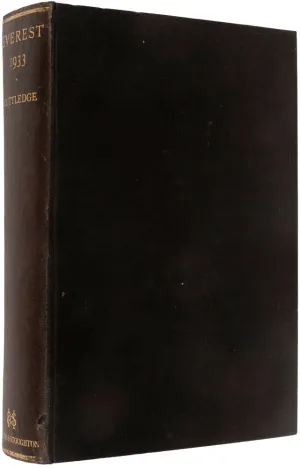RUTTLEDGE, Hugh. Everest 1933.