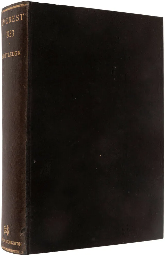 RUTTLEDGE, Hugh. Everest 1933.