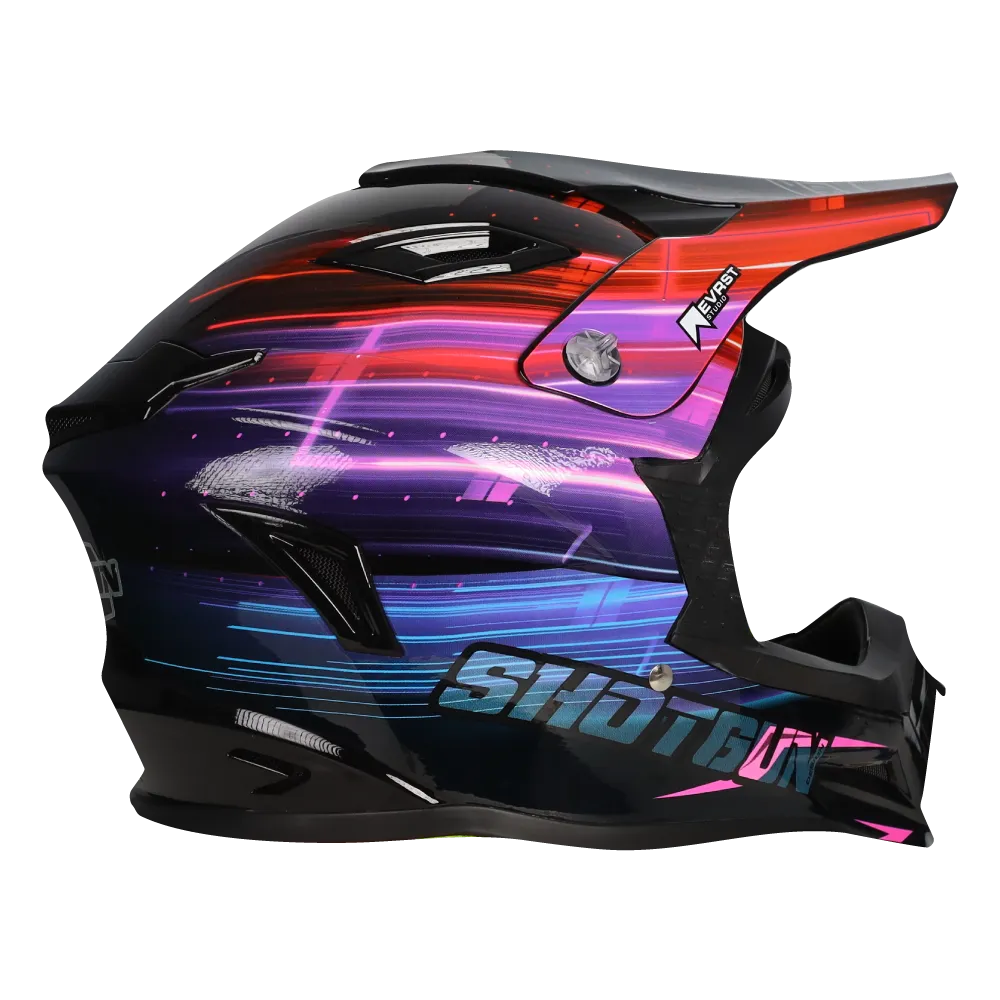 RXT SG1 ULTRA  BLUR BLACK & PINK HELMET