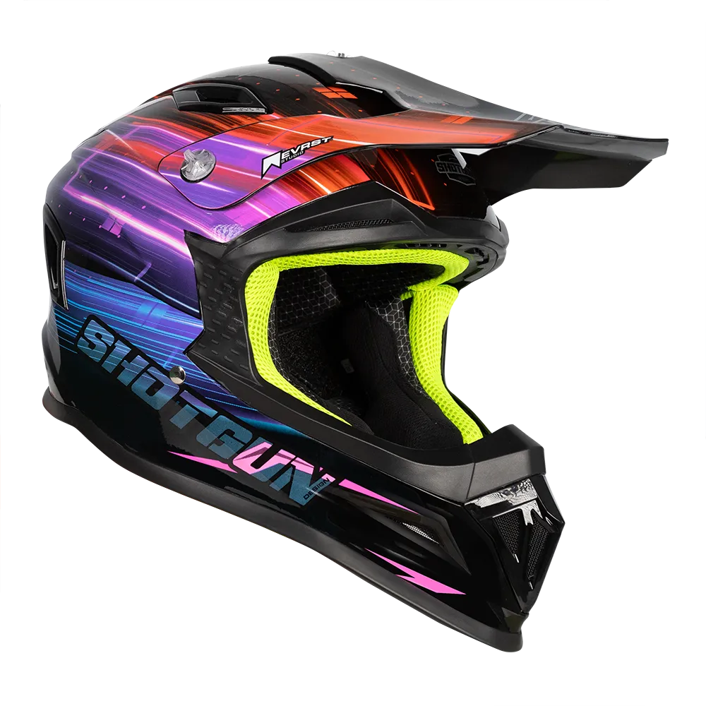 RXT SG1 ULTRA  BLUR BLACK & PINK HELMET