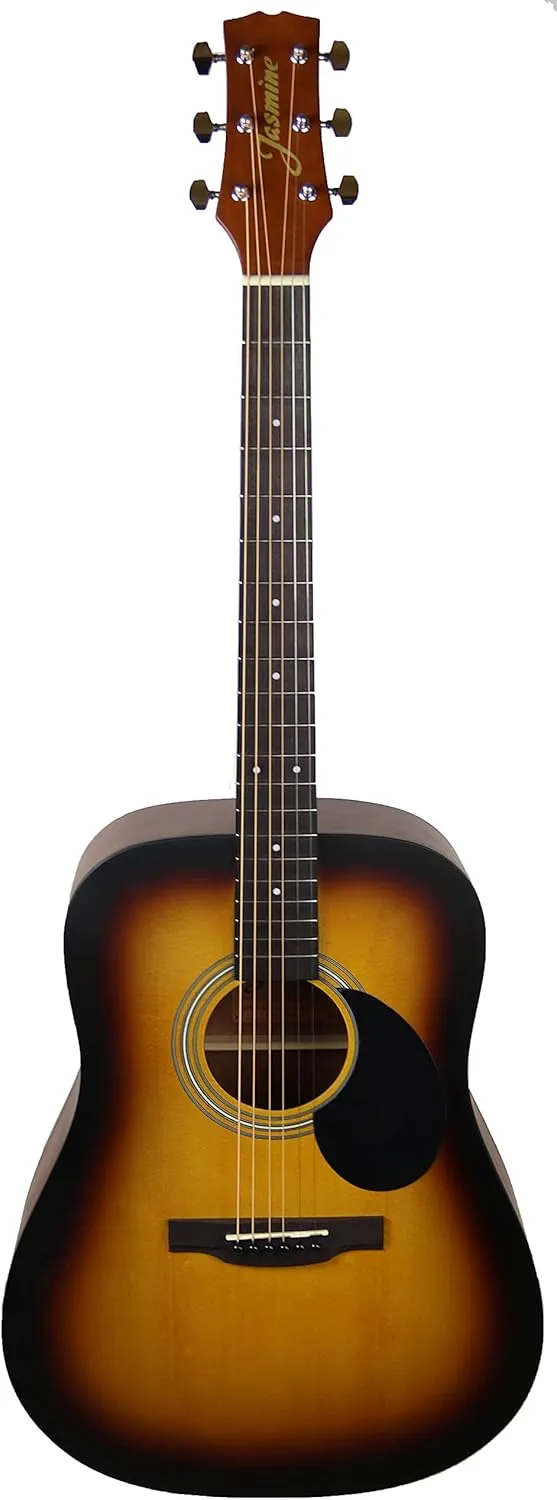 S35 Acoustic Guitar - Matte Sunburst Bundle with Gig Bag, Strings, Tuner, Strap, Picks, Instructional Book, DVD, and Austin Bazaar Polishing Cloth