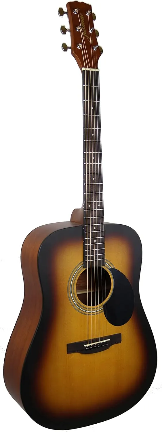 S35 Acoustic Guitar - Matte Sunburst Bundle with Gig Bag, Strings, Tuner, Strap, Picks, Instructional Book, DVD, and Austin Bazaar Polishing Cloth