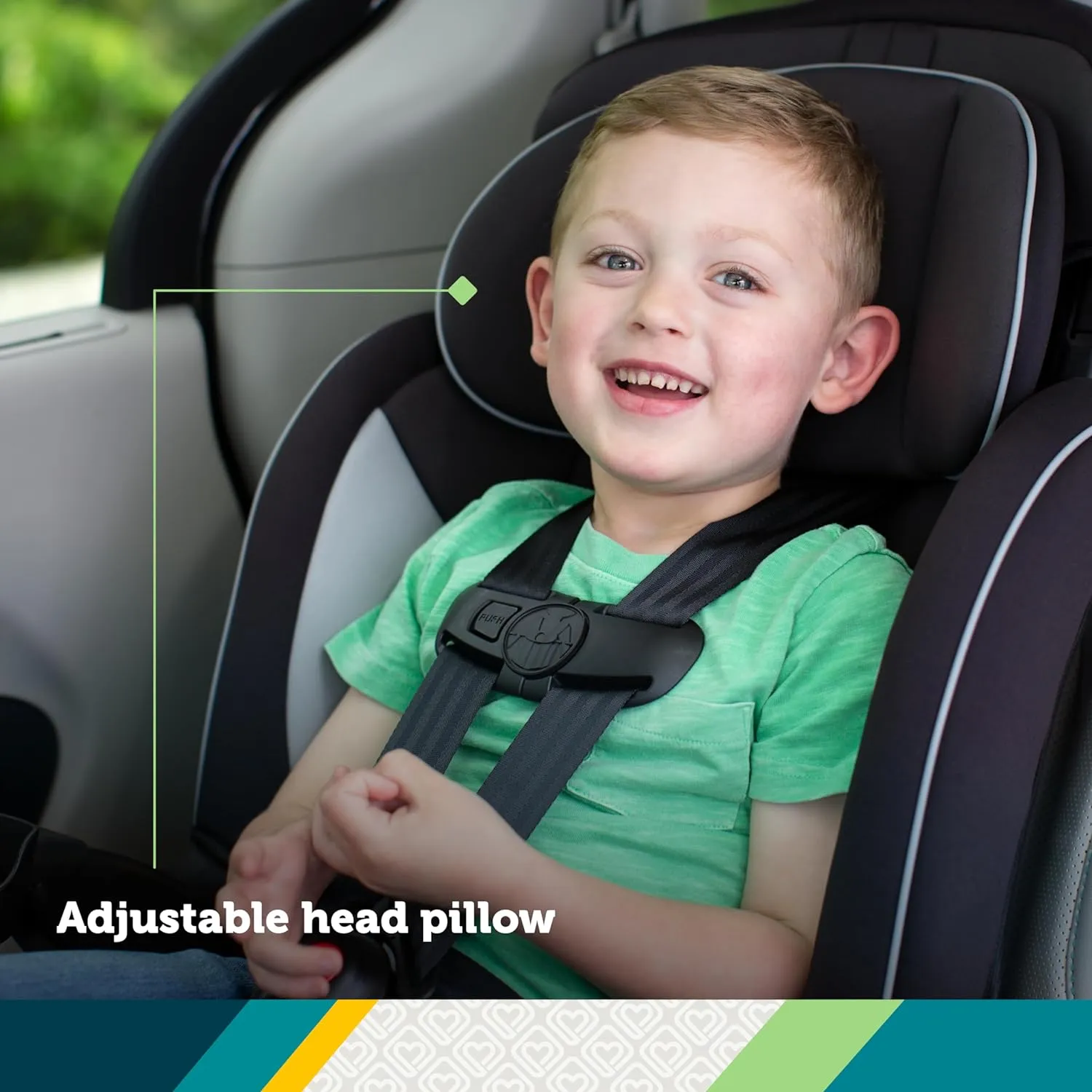 Safety 1st Grand 2-in-1 Booster Car Seat, Forward Facing Car Seat with Harness, High Back Booster Seat for Car, 30-65 Pounds and Belt-Positioning Booster, Car Seats, 40-100 Pounds, Sunrise Coral