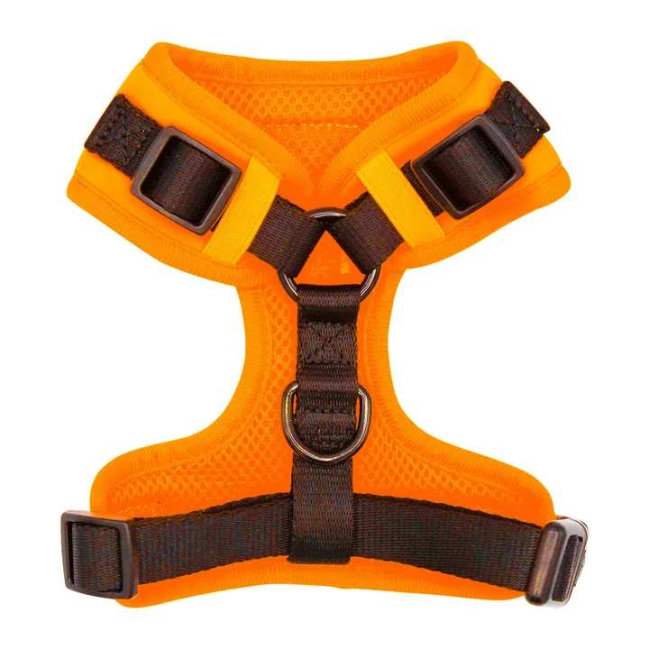 Sassy Woof Adjustable Harness - Neon Orange
