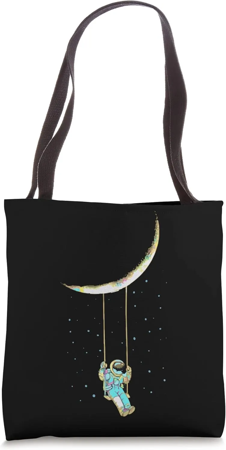 Saturn That Frown Upside Down - Funny Astronaut Jokes Tote Bag