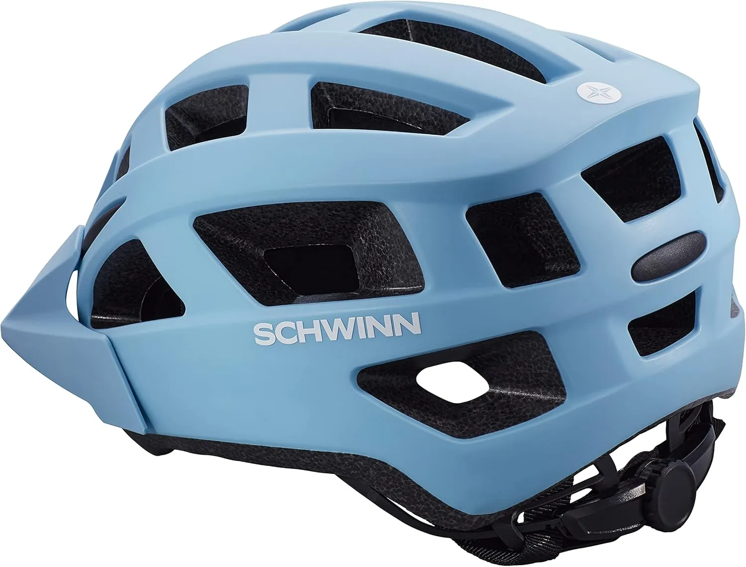 Schwinn Halcyon ERT Bike Helmet For Adult Youth Men Women, Ages 14 and Up, Can Fit Head Circumference 54-62 cm, With 19 Vents, Removable Visor, and Adjustable Locking Strap