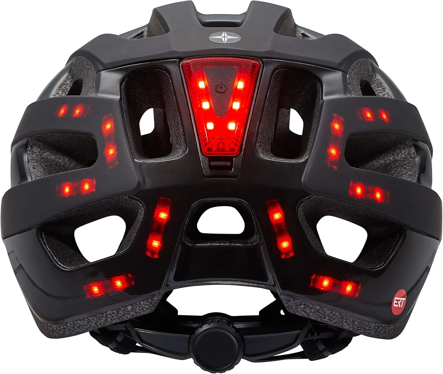 Schwinn LED Insight ERT Bike Helmet For Adult Youth Men Women, Front & Rear LED Lights, Can Fit Head Circumference 54-62 cm, With 19 Air Vents, Removable/Washable Padding, and Adjustable Locking Strap
