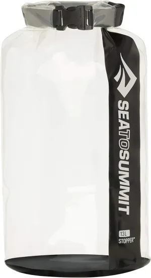 Sea To Summit Dry Bag Clear Stopper Black 13 Liter
