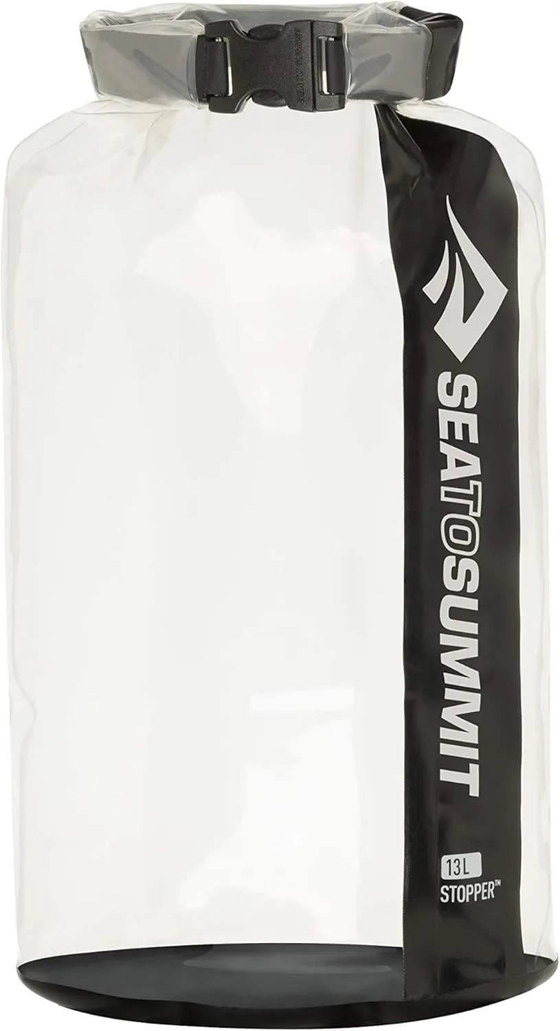 Sea To Summit Dry Bag Clear Stopper Black 13 Liter