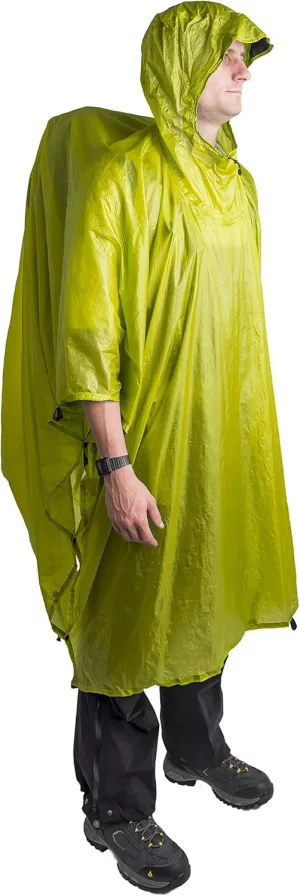 Sea to Summit Ultra-SIL Nano Tarp Poncho 4-in-1 Raincoat, Pack Cover, Groundsheet, and Shelter