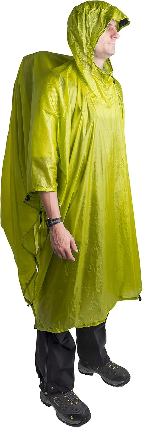 Sea to Summit Ultra-SIL Nano Tarp Poncho 4-in-1 Raincoat, Pack Cover, Groundsheet, and Shelter