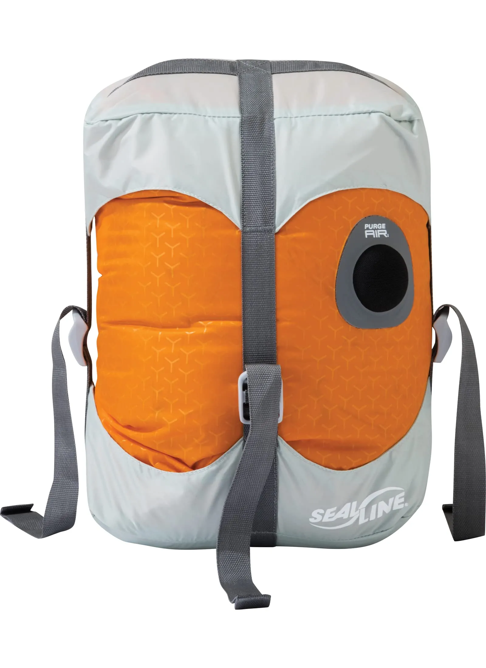 SealLine Blocker Compression Dry Sack Waterproof Stuff Sack, Orange, 20-Liter
