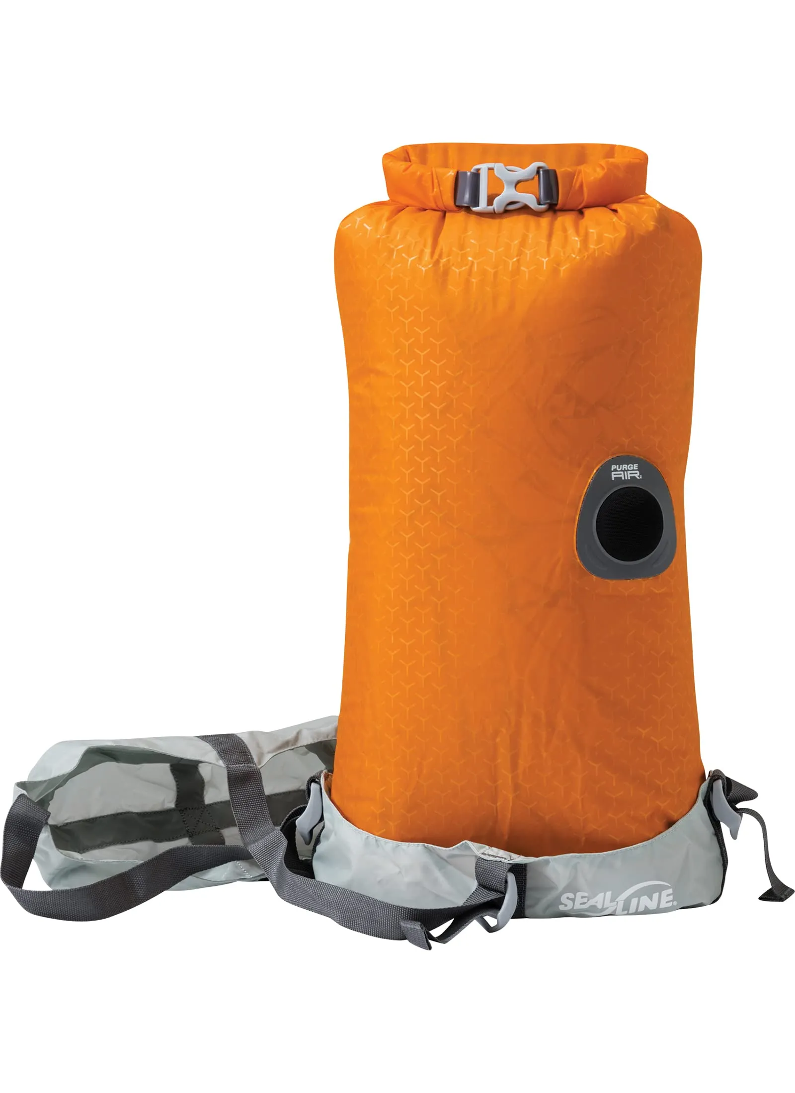 SealLine Blocker Compression Dry Sack Waterproof Stuff Sack, Orange, 20-Liter