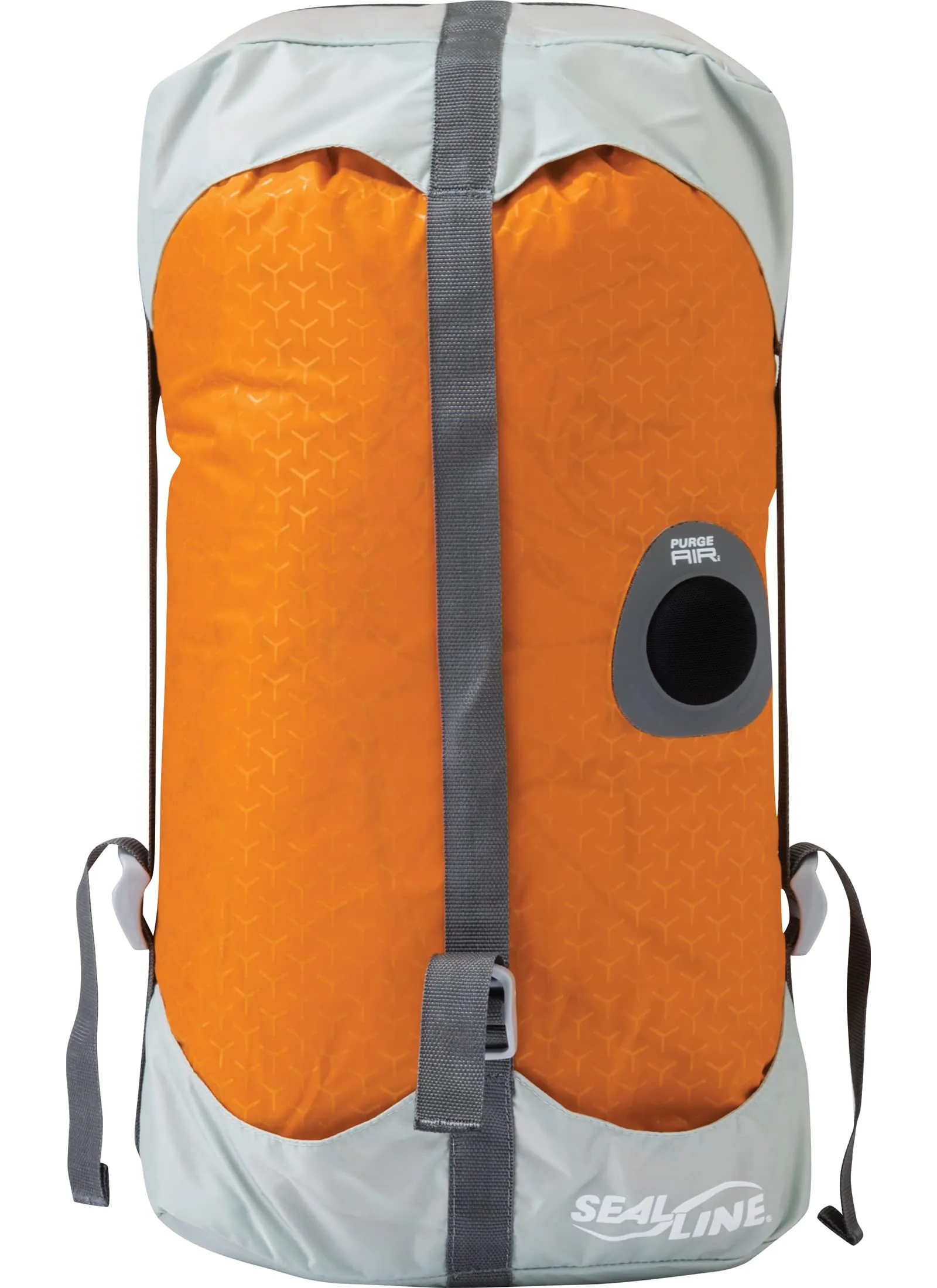 SealLine Blocker Compression Dry Sack Waterproof Stuff Sack, Orange, 20-Liter