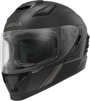 Sena Stryker Full Face Smart Helmet with Integrated Mesh and Bluetooth Communications, LED Taillight, and Sound by Harman Kardon, DOT (Matte Black, X-Large)