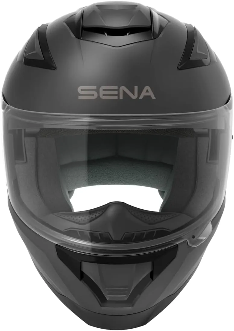 Sena Stryker Full Face Smart Helmet with Integrated Mesh and Bluetooth Communications, LED Taillight, and Sound by Harman Kardon, DOT (Matte Black, X-Large)