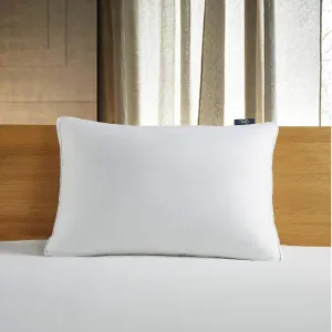 Serta 500 Fill Power Hotel Collection Gusseted 300 Thread Bed Side Sleeper-Made in USA Pillow, 1 Count (Pack of 1), White