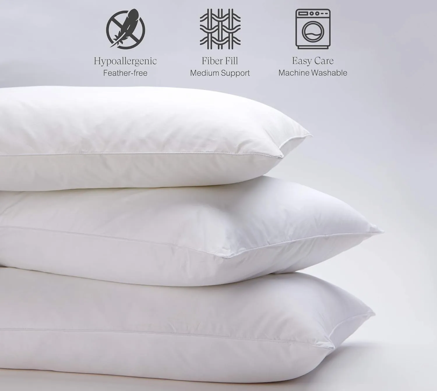 Sheraton Down Alternative Pillow - Plush Hypoallergenic Pillow - Queen (20" x 30")