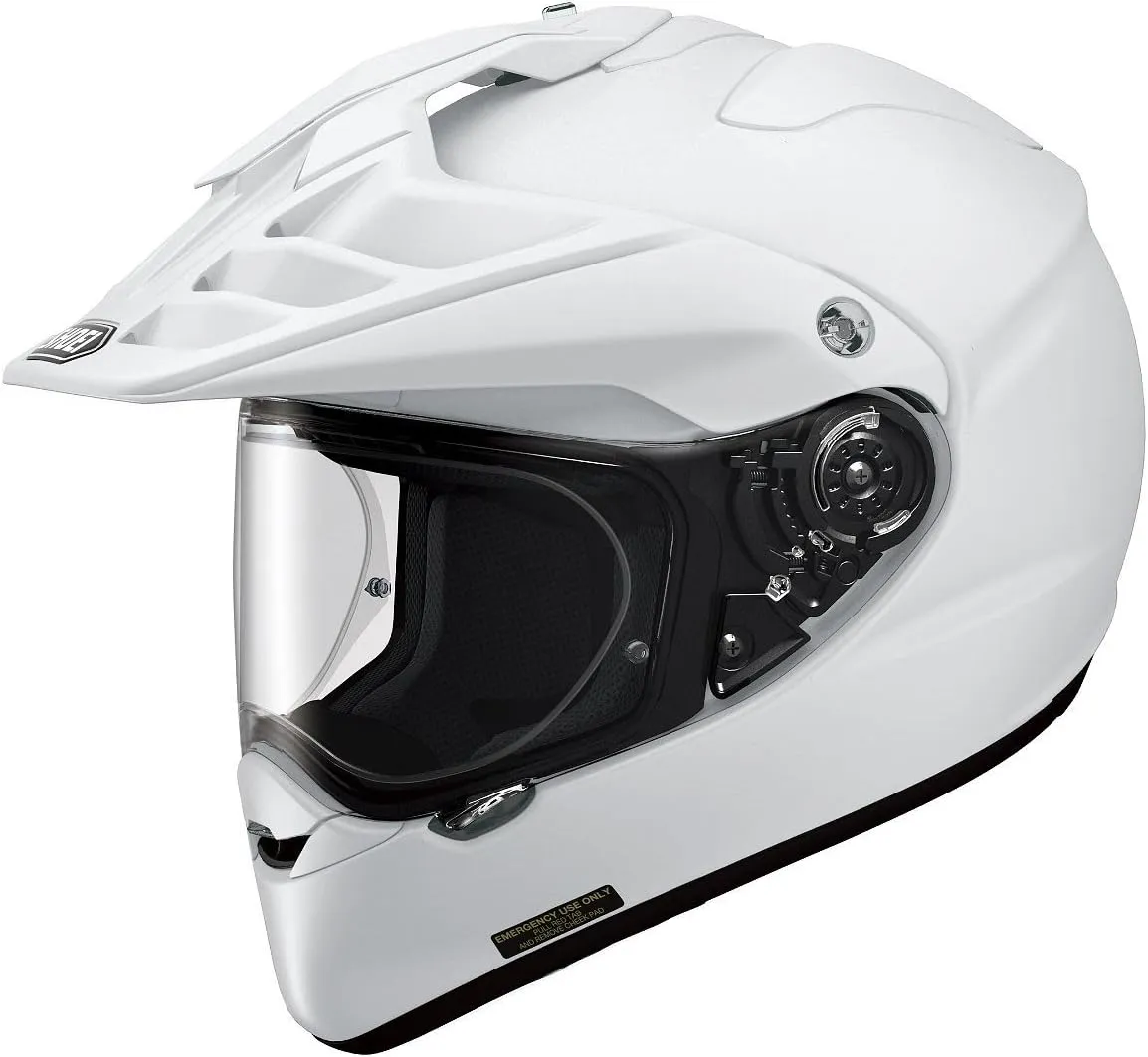 Shoei Hornet X2 White Dual Sport Helmet - X-Large