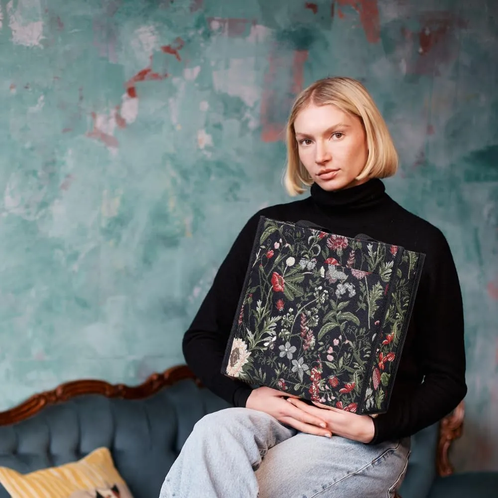Signare Floral Shopping Tote Bag with Garden Flower Pattern