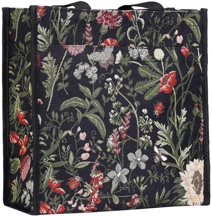 Signare Floral Shopping Tote Bag with Garden Flower Pattern