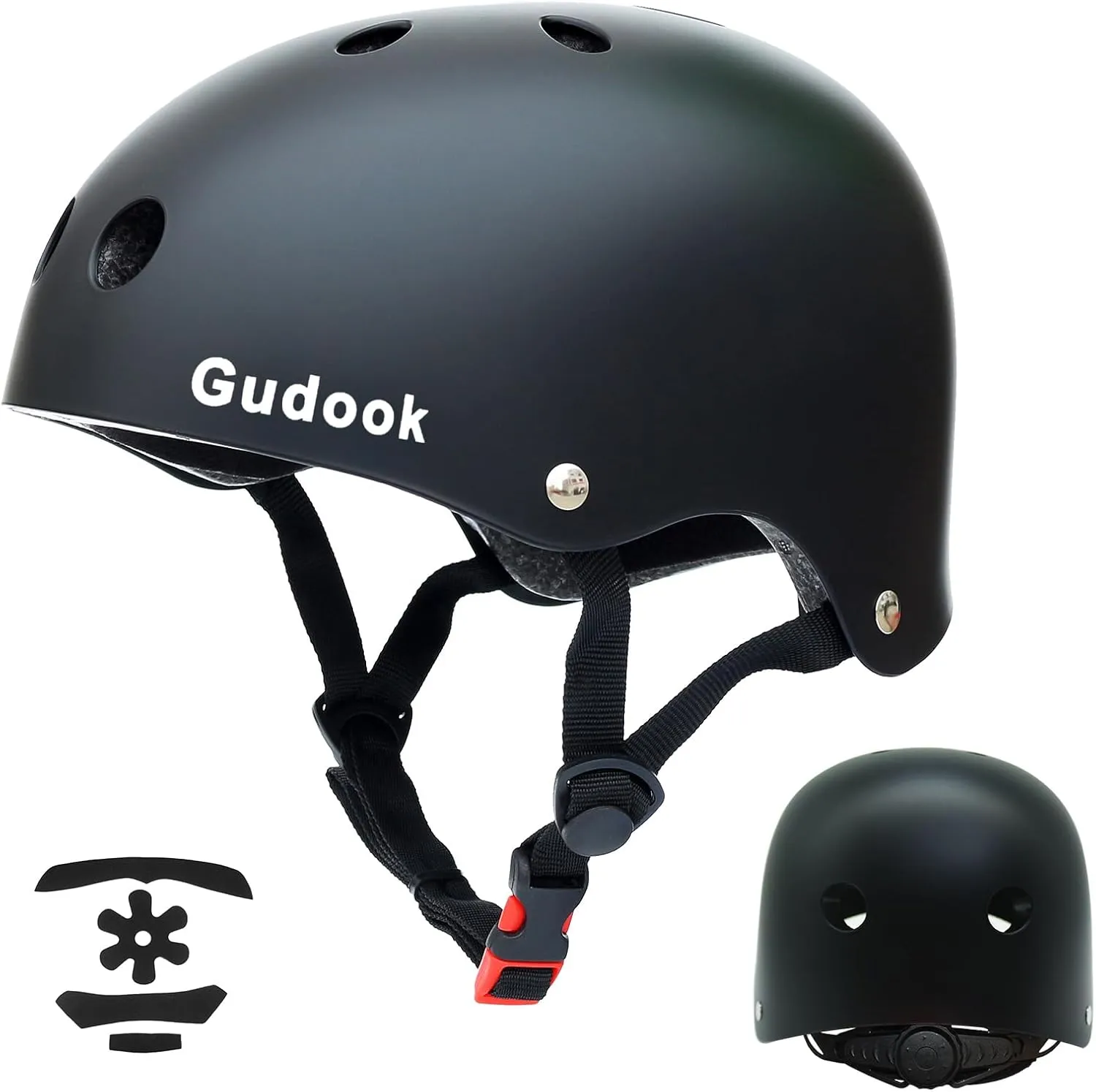 Skateboard Bicycle Helmet - Adult/Youth/Kids Skate Helmets for Multi-Sports Cycling Roller Skate Inline Skating BMX Commuting Adjustable Bike Helmet
