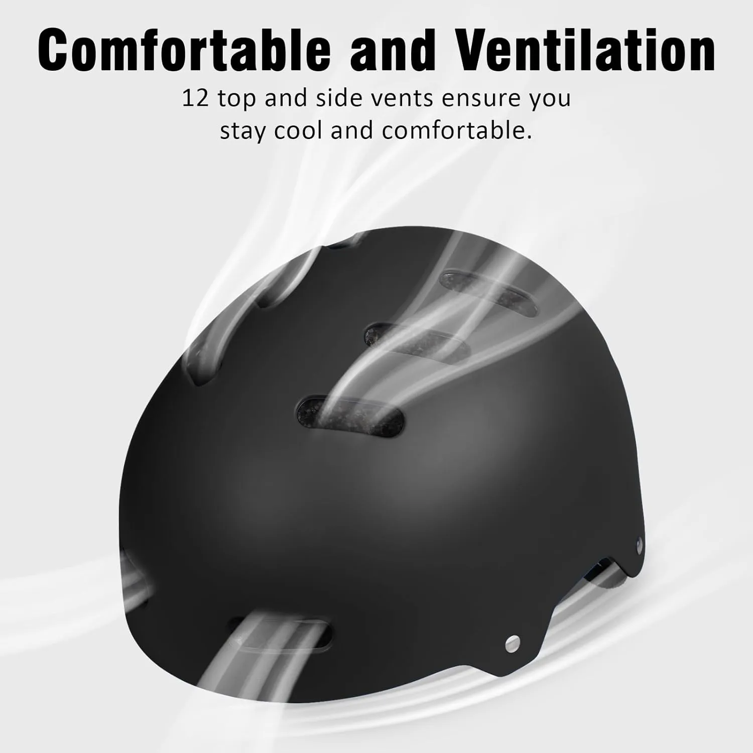 Skateboard Bike Helmet for Adults Women Men Youth Kids (2-3-5-8-14  Years Boys Girls) - Lightweight Multi-Sport Adjustable Helmets for Bicycle Skateboard Scooter Skate Cycling