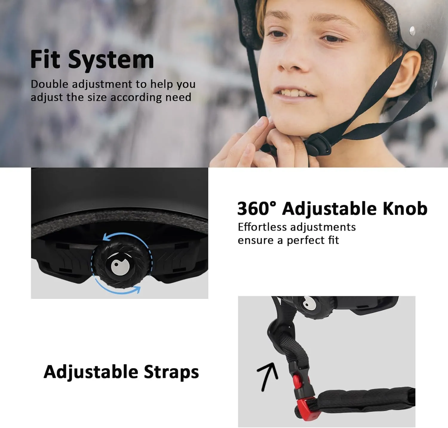 Skateboard Bike Helmet for Adults Women Men Youth Kids (2-3-5-8-14  Years Boys Girls) - Lightweight Multi-Sport Adjustable Helmets for Bicycle Skateboard Scooter Skate Cycling