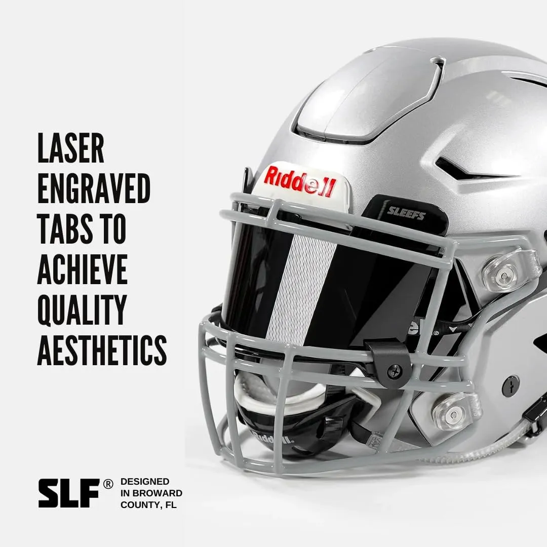 SLEEFS Football Helmet Visor - Tinted Professional Football Visor/Shield - Fits Youth & Adult Helmets - Includes Quick Visor Clips   Microfiber Travel Bag