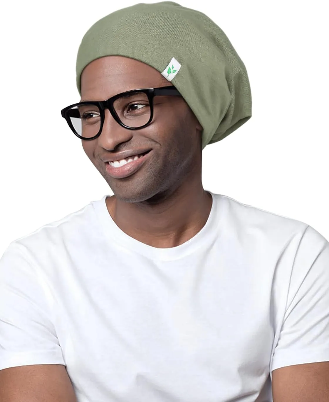 Sleep Cap-2Pcs Designed for Men with Natural Curly Wave Hair Satin Lined,Gifts for Boyfriend,Husband & Dad,