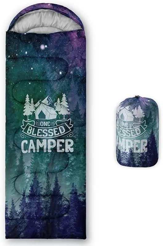 Sleeping Bag for Adults Kids,Green Mountain Camp Van-Lightweight Warm Portable Outdoor Indoor-Waterproof Cold Weather Resistant Sleeping Bag for Camping Hiking