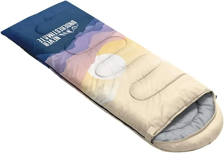 Sleeping Bag for Adults Kids,Green Mountain Camp Van-Lightweight Warm Portable Outdoor Indoor-Waterproof Cold Weather Resistant Sleeping Bag for Camping Hiking
